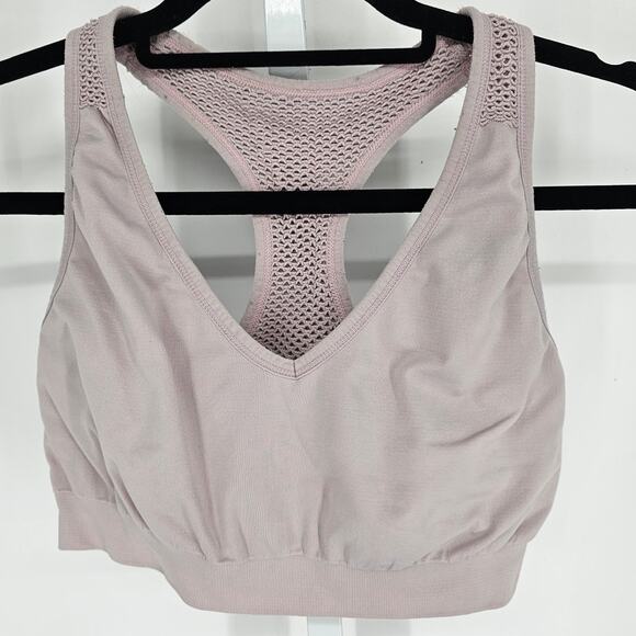 Velocity Womens Sz XL High Impact Sports Bra Light Purple Racerback - Picture 1 of 3